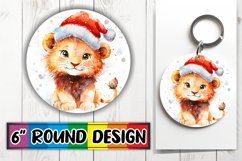 Creative Circle Design for Sublimation , Holiday Animals Product Image 1