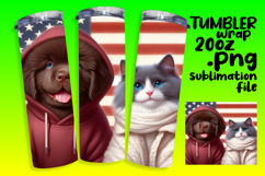20oz Tumbler Wrap for Personalization , Dog and cat Product Image 1