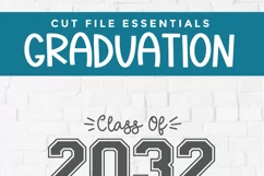 Class of 2032 svg, cute 2032 grad svg, 2032 graduation svg Product Image 3