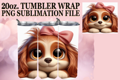 Unique adventures 20oz tumbler wrap, 3D Dog Product Image 1