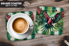 Cute Animals Square Coaster PNG Bundle, Digital Coaster Set Product Image 9