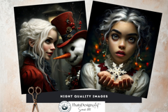 Christmas Girl Moody Holiday Junk Journal Printable Papers Product Image 11