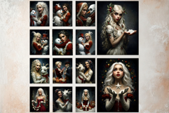 Christmas Girl Moody Holiday Junk Journal Printable Papers Product Image 12