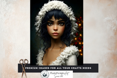 Christmas Girl Moody Holiday Junk Journal Printable Papers Product Image 14