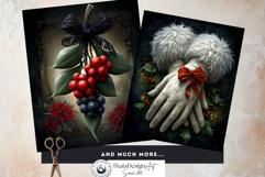 Christmas Girl Moody Holiday Junk Journal Printable Papers Product Image 18