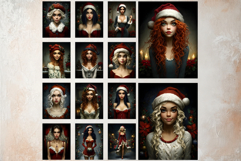 Christmas Girl Moody Holiday Junk Journal Printable Papers Product Image 3