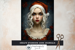 Christmas Girl Moody Holiday Junk Journal Printable Papers Product Image 4