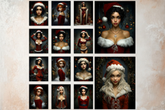 Christmas Girl Moody Holiday Junk Journal Printable Papers Product Image 5