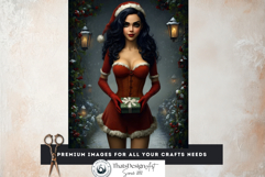 Christmas Girl Moody Holiday Junk Journal Printable Papers Product Image 7