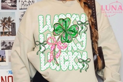 Lucky Shamrock Png, Blessed Vibes Png, Not Lucky Simply Png Product Image 4