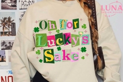 Oh For Luck’s Sake png, St Patrick’s Day png, lucky Png Product Image 4
