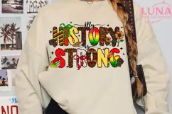 Black History Month PNG, My History Is Strong, Afro American Product Image 5