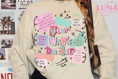 Christian Retro Png Jesus Way Your Way's Better Sublimation Product Image 4