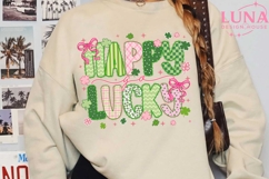 Happy Go Lucky Png,Preppy St Patrick's Love PNG Product Image 3