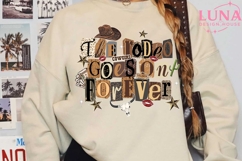 The Rodeo Goes on Forever PNG, Retro Western Checkered PNG Product Image 5