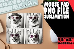 Delightful Puppy Image Sublimation Mouse Pad Template for Cu Product Image 1