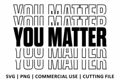 You Matter SVG | Stacked SVG Product Image 2