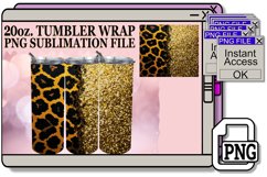 Luxe Glitter &amp; Floral Fantasy Tumbler Sleeves - 20oz Product Image 1