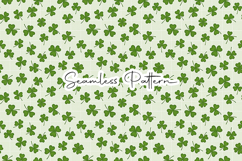 Minimalist Green Clover Lattice Pattern Product Image 1