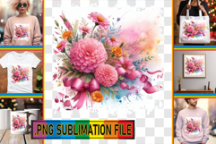 Stylish TOTE BAG Gift Ideas PNG, Flowers Product Image 1