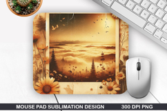 Vintage Mouse Pad Sublimation PNG Design - Mouse Pad PNG Product Image 1