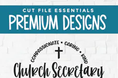 Church secretary svg - a church secretary design for crafts Product Image 4