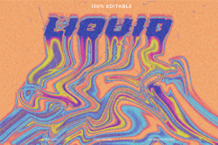 Liquid Melted Text Effect Photoshop Template Product Image 1