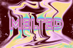 Melting Psychedelic Text Effect Photoshop Template Product Image 1