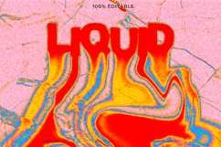 Liquid Melted Text Effect Photoshop Template Product Image 1