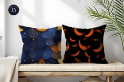 Seamless Spooky Crescent Moon Pattern Digital Paper Product Image 2