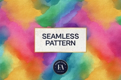 Watercolor Wash Digital Paper | Seamless Rainbow Texture Product Image 3