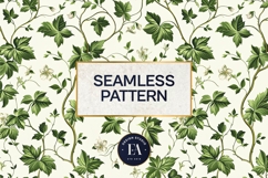 Ivy Floral Pattern | Vintage Botanical Leaf Texture Product Image 3