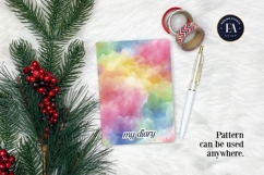 Watercolor Wash Digital Paper | Seamless Rainbow Texture Product Image 4