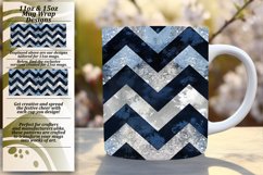 Glittery Stripe Mug 11oz/15oz Wrap with Vibrant Art Product Image 1