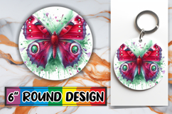 Joyful Round Keychain Magic, Butterfly Product Image 1