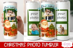 Christmas Photo tumbler wrap sublimation, Custom tumbler PNG Product Image 11