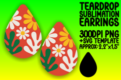 Vibrant Teardrop Design for Crafting , Flowers Product Image 1