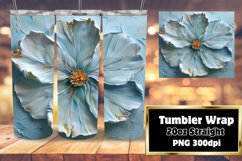 3D Spring Bloom: Floral Tumbler Art Product Image 1