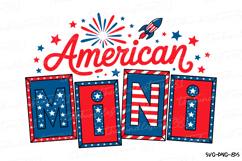 American Mini Svg | 4th of July Svg | Svg Cut File Product Image 1