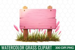 Watercolor Grass Clipart Product Image 1