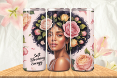 Black Girl Magic Black Woman Positive mind 20oz Tumbler wrap Product Image 1