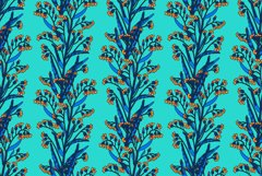 Botanical abstract seamless plant pattern with wildflowers Product Image 1