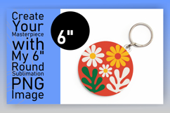 Dynamic Keychain Circle PNG Artwork , Flowers Product Image 1