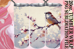 Inspiring vibes 20oz tumbler wrap, Birds Product Image 1