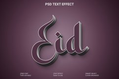 Eid Mubarak 3d text Style Effect Product Image 1