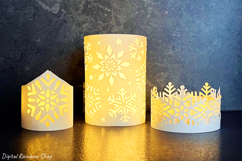 Christmas lantern svg bundle, paper snowflake template Product Image 4