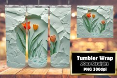 3D Floral Hole Design for Sublimation - 20oz Tumblers Product Image 1