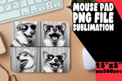 Cheerful Dog Photo Sublimation Mouse Pad Design for Personal Product Image 1