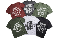 Christmas Family Matching Group T-Shirt Mockups | Holiday Fl Product Image 1