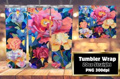 Vibrant 3D Pattern Tumbler Sleeve Product Image 1